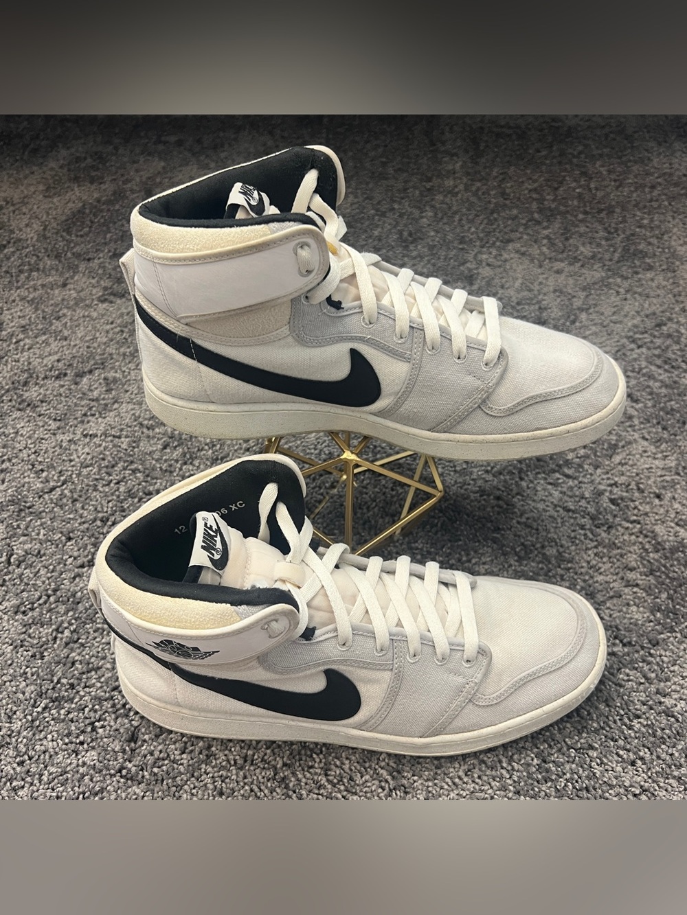 Jordan 1 Retro AJKO Shoes Men’s Size 12 White Black Grey Fog Sail DO5047-100